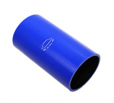 6 Length 4-ply Reinforced 3 Id Straight Coupler Silicone Hose Coolant Blue