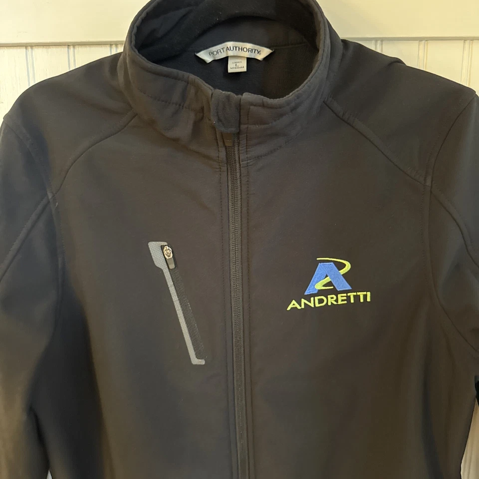 Andretti Speedway Jacket Embroidered Full Zip Fleece Lined Ladies Large - Image 3 of 4