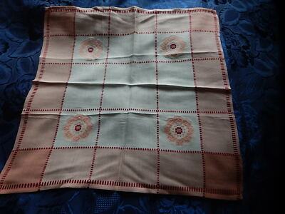 Grande Nappe 200x140 Cm + 8 Serviettes Assorties, Tissu Bayer Dralon, Made In France, Multicouleur