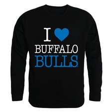 Buffalo State College Bulls I Love Crewneck Sweatshirt Sweater