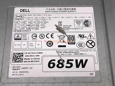 1PCS Stromversorgung Für T5810 T7810 Workstation Gebraucht H685EF-00 CT3V3 685W