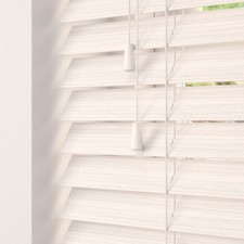 Image of NewEdgeBlinds PVC Faux Wood String Venetian Blinds Grained 50mm Made To Measure