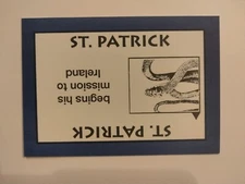 PERSPECTIVE Time Line Game 1992 card used ST. PATRICK World History free ship