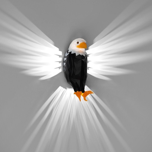 Modern creative charging atmosphere lamp animal projection bald eagle wall lamp - Picture 4 of 20