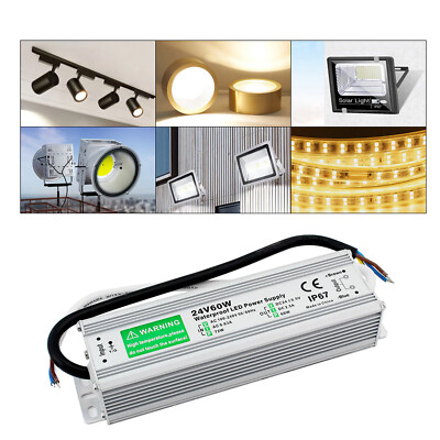 LED Netzteil Trafo DC24V  Schaltnetzteil Adapter Power Supply für LED Strip IP67