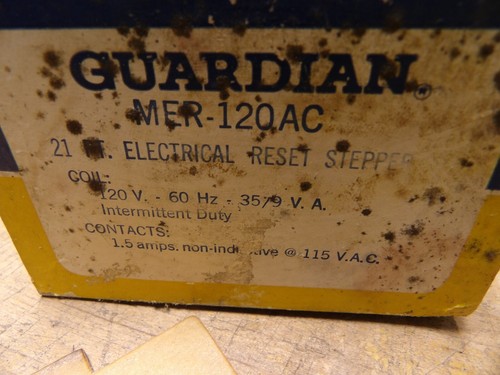 Guardian MER-120AC 21 FT. Electrical Reset Stepper 120V 60Hz 35/9 V.A. - Picture 5 of 5