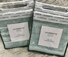 LIZ CLAIBORNE HOME FLORAL WASH TAB TOP WINDOW PANEL