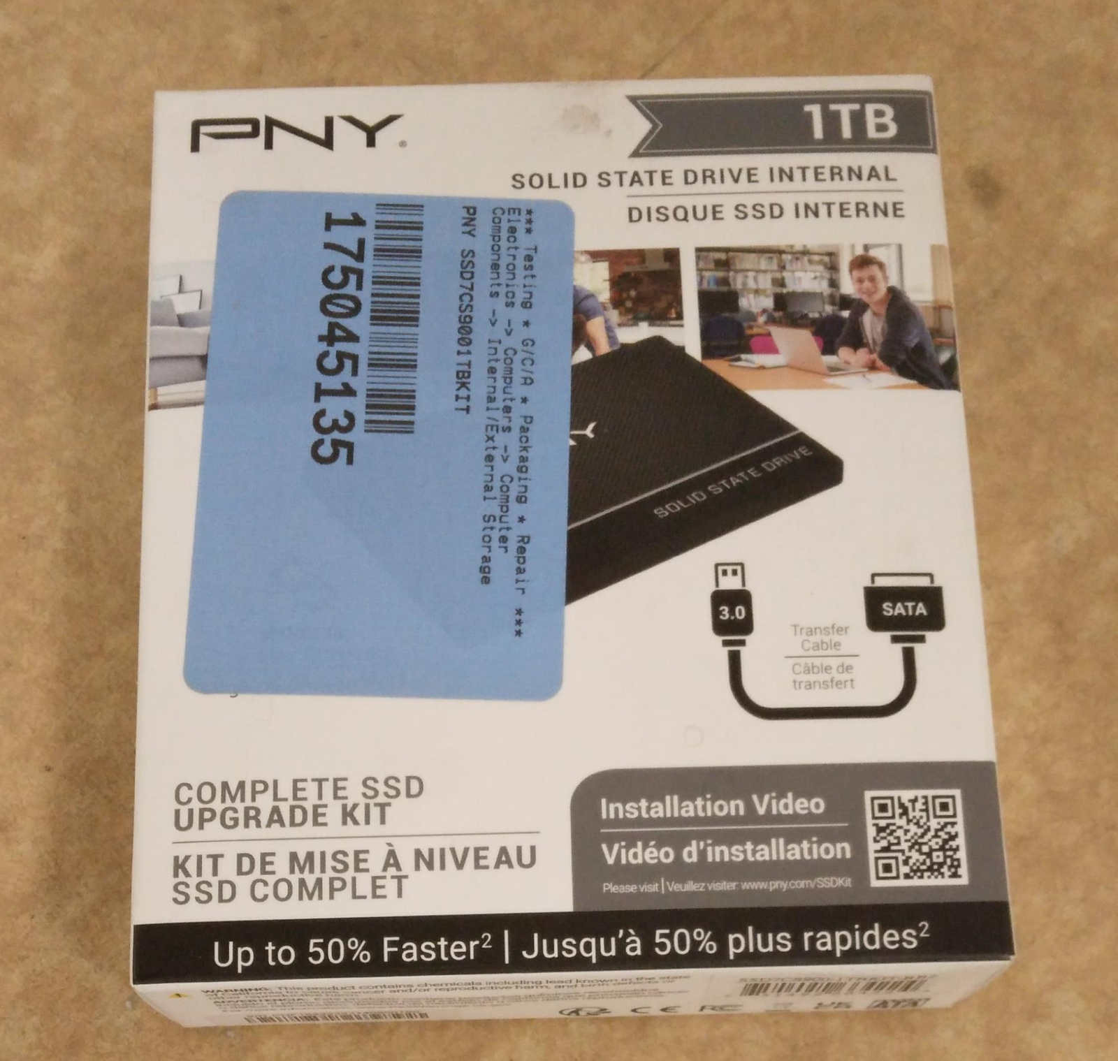 NEW OPEN BOX PNY CS900 2.5" SATA III Internal Solid State Drive 1TB