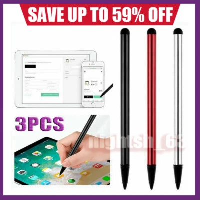 3 X TOUCH SCREEN STYLUS PENS FOR IPHONE IPAD TABLET SAMSUNG ANDROID PHONE B+R+S