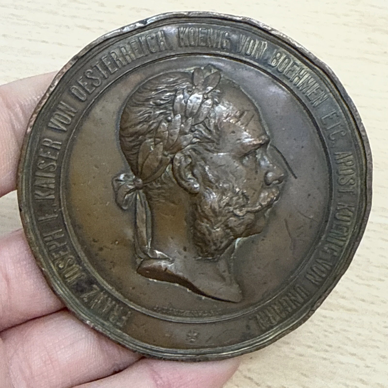 Médaille Franck Joseph I Kaiser Von Oesterreich Koenig Von Boehmen Etc Apost