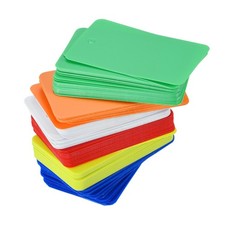 Waterproof Eyelet Plastic Shipping Tags,Outdoor Tags,30 x 50mm 6 Colors 150Pcs