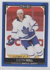 2021-22 O-Pee-Chee Blue Border Justin Holl #256 0ol6