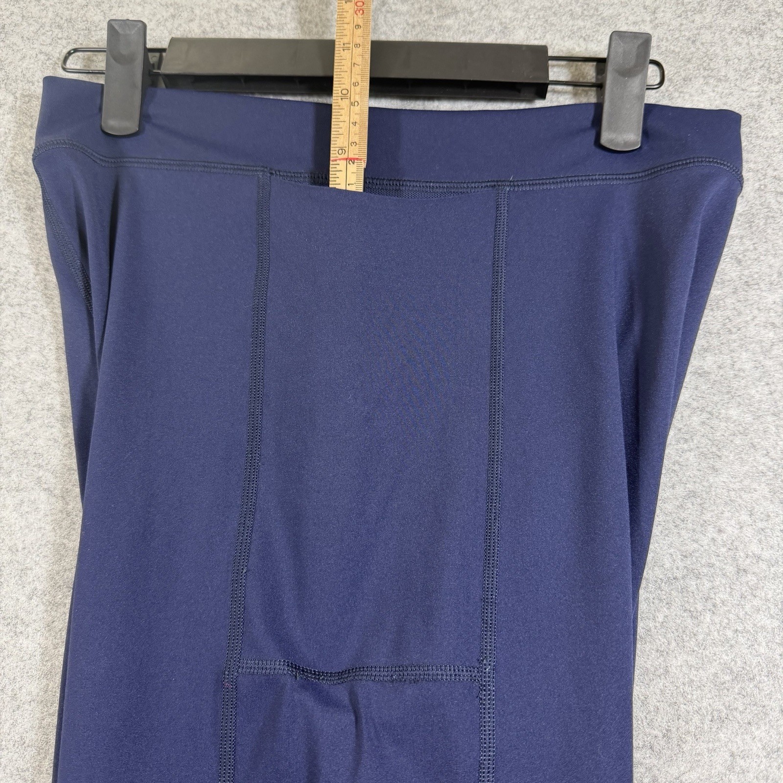 Aerie OFFLINE Leggings Womens L Navy Blue 7/8 Hi Rise Side Pockets Yoga Running thumbnail 12
