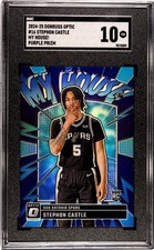 2024-25 Panini Donruss Optic - My House Stephon Castle #16 Purple Prizm (RC)