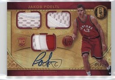 2016-17 Gold Standard Rookie Jersey Triple Prime AU 6/25 Jakob Poeltl Auto 13c7