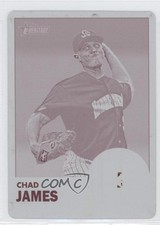 2012 Heritage Minor League Edition Printing Plate Magenta 1/1 Chad James fm0