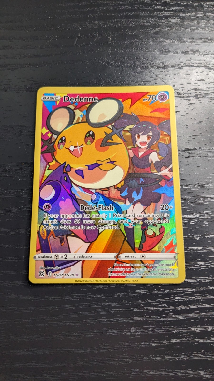 Pokemon Dedenne Brilliant Stars Trainer Gallery Ultra Rare Holo TG07/TG30 NM