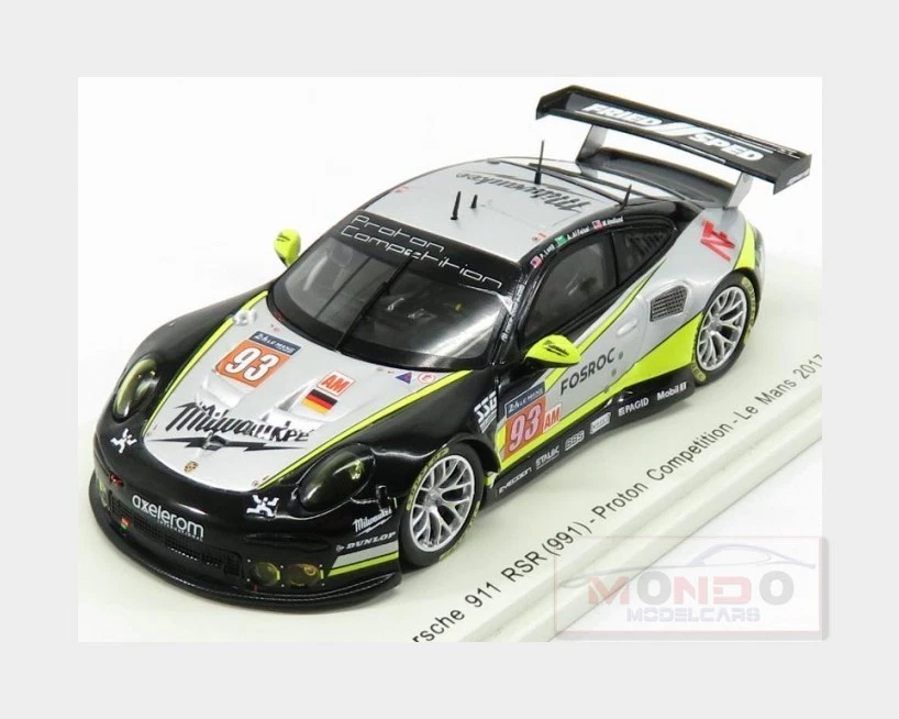 Porsche 911 GT3 RSR type 991 24h du Mans 2017 n° 93 Proton 1/43 Spark S5842
