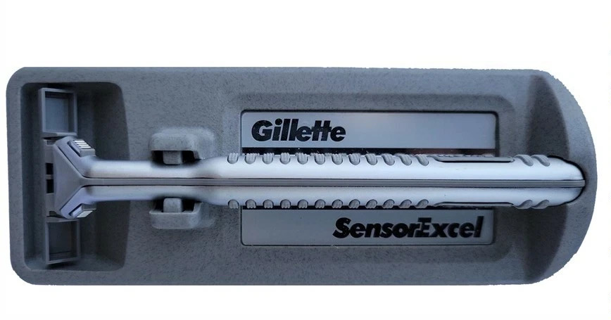Original Gillette Sensor Excel Razor Metal Handle Cartridge Refill ...