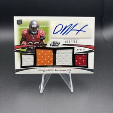 2012 Topps Prime Level V Autograph Relics Doug Martin #PV-DM /780 Auto Buccaneer