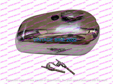 BSA A65 SPITFIRE HORNET SERBATOIO CARBURANTE IN ALLUMINIO DA 2 GALLONI + TAPP...