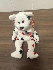 Ty Beanie Babies 'Glory' The Patriotic Bear 1998 With Tags Toy Brand New Toys