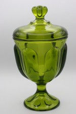 Vintage Viking Epic Green Covered Candy Dish/...