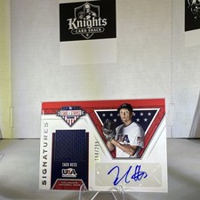 Panini 2019 USA Baseball Stars & Stripes Zack Hess Signatures Auto Mem RC /299