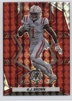 2023 Panini Mosaic Draft Picks Red Mosaic Prizm /99 AJ Brown #84 18zn