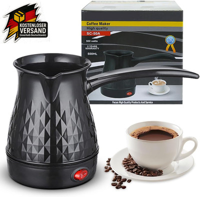 Elektrische Kaffeemaschine 500 ml für türkischen Mokka und Espresso, induktion,