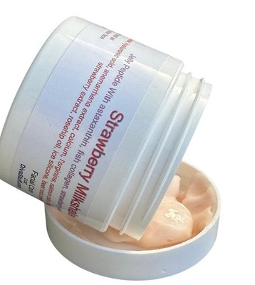 Diva Stuff Strawberry Milkshake Face Jelly for Bouncy Skin 2oz with Astaxanthin 