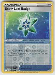 Snow Leaf Badge 159/203 Evolving Skies Reverse Holo