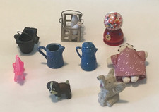 Vintage Dollhouse Decor Accessories Misc Miniature Lot See Desc. and PHOTOS