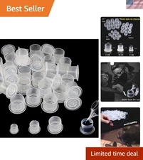 1000pcs Tattoo Ink Cups with Base - Durable and Stable for Your Tattoo Artistry