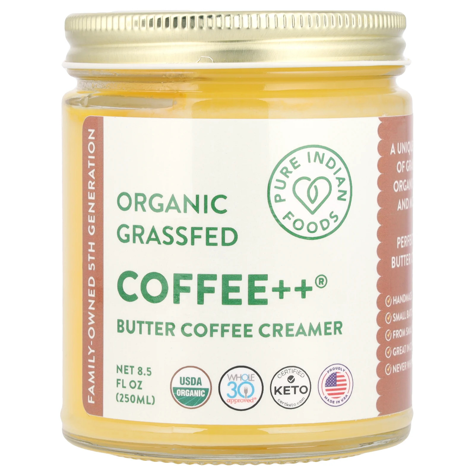 Coffee++ , Organic Grassfed Butter Coffee Creamer, 8.5 fl oz (250 ml)