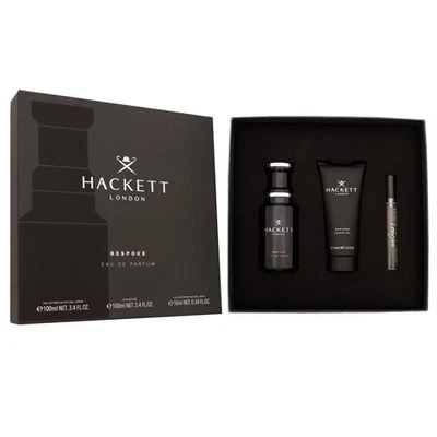 Hackett London Bespoke Set 100 ml EDP & 100 ml Duschgel & 10 ml EDP Travel Spray
