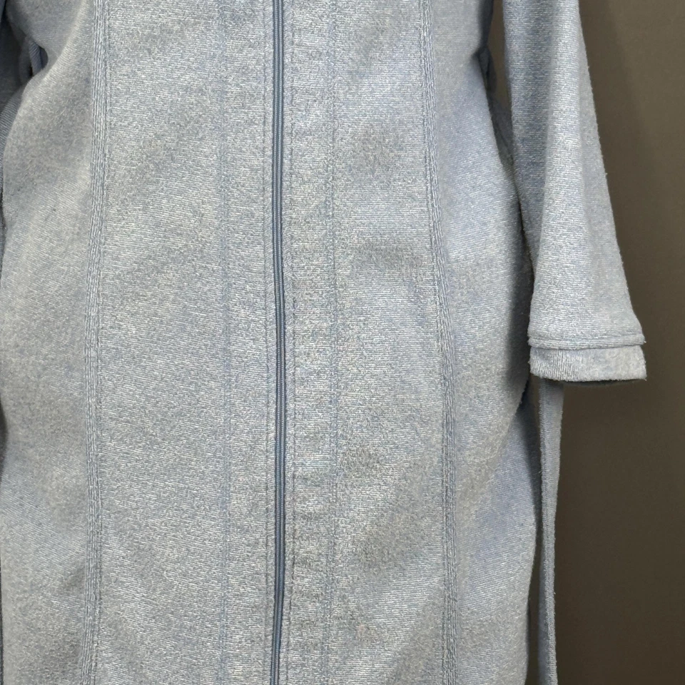 Karen Neuburger Bata Mujer Grande Cremallera Cinturón Largo Albornoz Suave Acogedor Bolsillos Foto 4 de 4