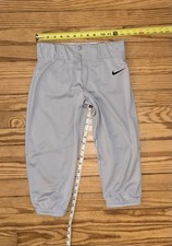 Nike Boy s Youth Vapor Baseball Pants Knickers in Gray size Large