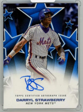 2025 TOPPS Darryl Strawberry Baseball Stars Autographs Blue #BSADS【025/150】 New