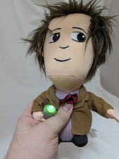 Dr Who 11th Doctor Matt Smith Talking Plush Soft Toy 9" Sonic Screwdriver