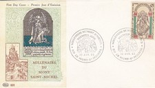 FRANCE 1966 FDC MILLENAIRE DU MONT SAINT MICHEL YT 1482