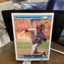 1992 Donruss Tommy Greene Philadelphia Phillies #94