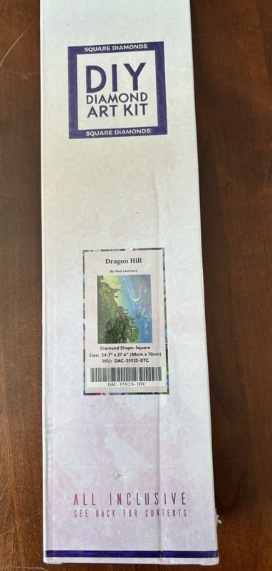 New Sealed DAC Diamond Art Club Diamond Painting Kit  Dragon Hill Herb Leonhard