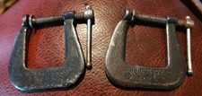 Pair of Vintage Cincinnati Tool Co. No 51 Super Jr. 1โ C-Clamps Made In USA