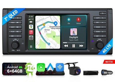 DAB+ Eonon E39X7S Android 14 6+64 Autoradio 7'' für BMW E39 M5 Navigation CarPlay