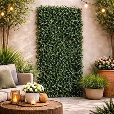 Image of Artificial Laurel Leaf Trellis – Expandable Garden Privacy Screen Panel