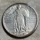 1917-D Standing Liberty Silver Quarter Type 1