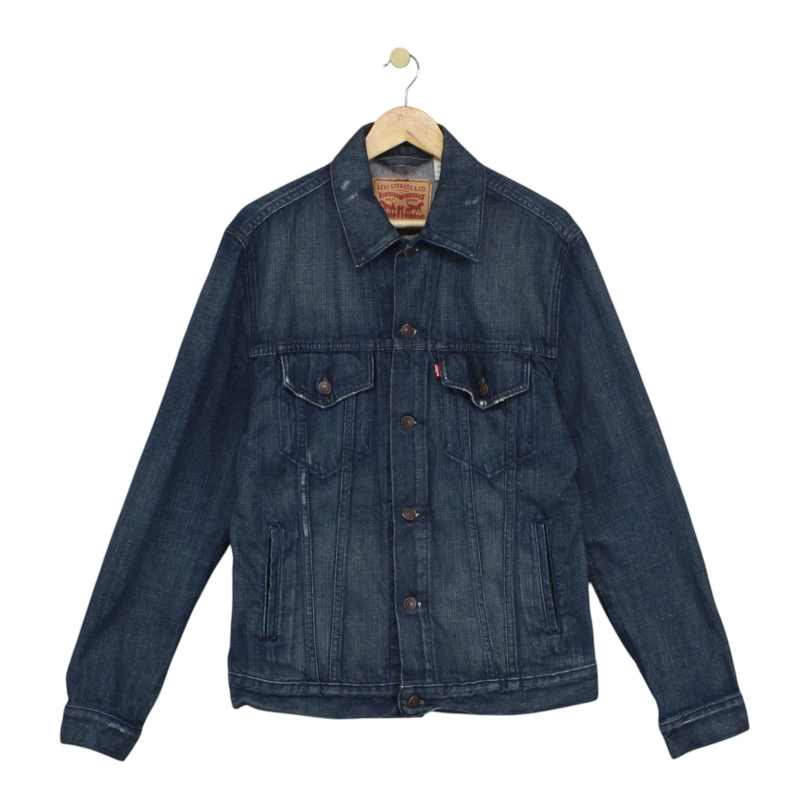 Levis Denim Jacket Mens Size M Blue Trucker Cotton
Opens in a new window or tab