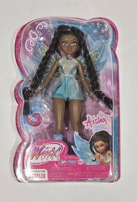 Winx Club Aisha Fairy 10.5'' Fashion Doll with Glitter Outfit and Removable Wings