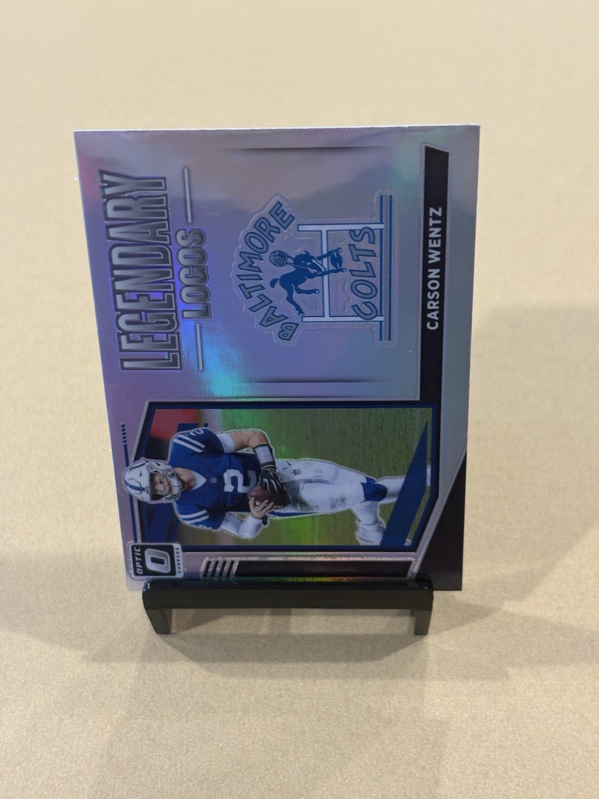 2021 Panini Donruss Optic Legendary Logos Holo Prizm #LL-9 Carson Wentz